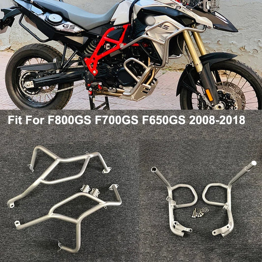 Full set Motorcycle Engine Guard Crash Bar Tank Bumper Fairing Frame Protector Bar Fit For BMW F650GS F700GS F800GS 2008-2018