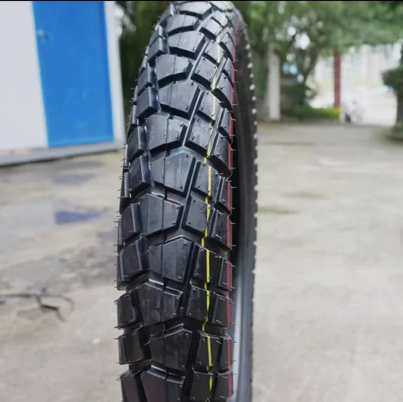 Off road motorcycle tires, front 80/100-19, rear 120/90-16, turtle back large pattern tires, inner and outer tires