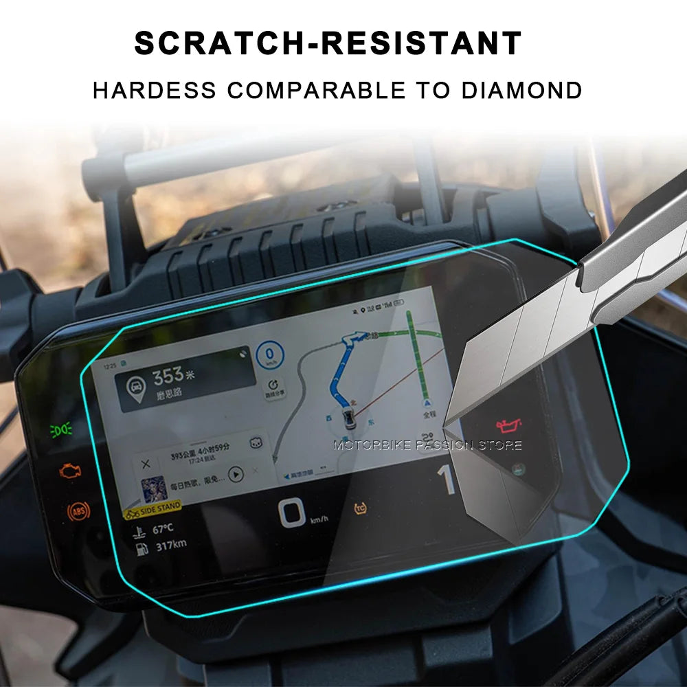 For CFMOTO 450MT/450NK Motorcycle  Scratch Cluster Screen Dashboard Protection Instrument Film