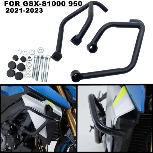 Motorcycle Highway Bumper Engine Guard Crash Bars Cage Protector Protection For Suzuki  GSX S1000 GSX S950 2021 2022 2023