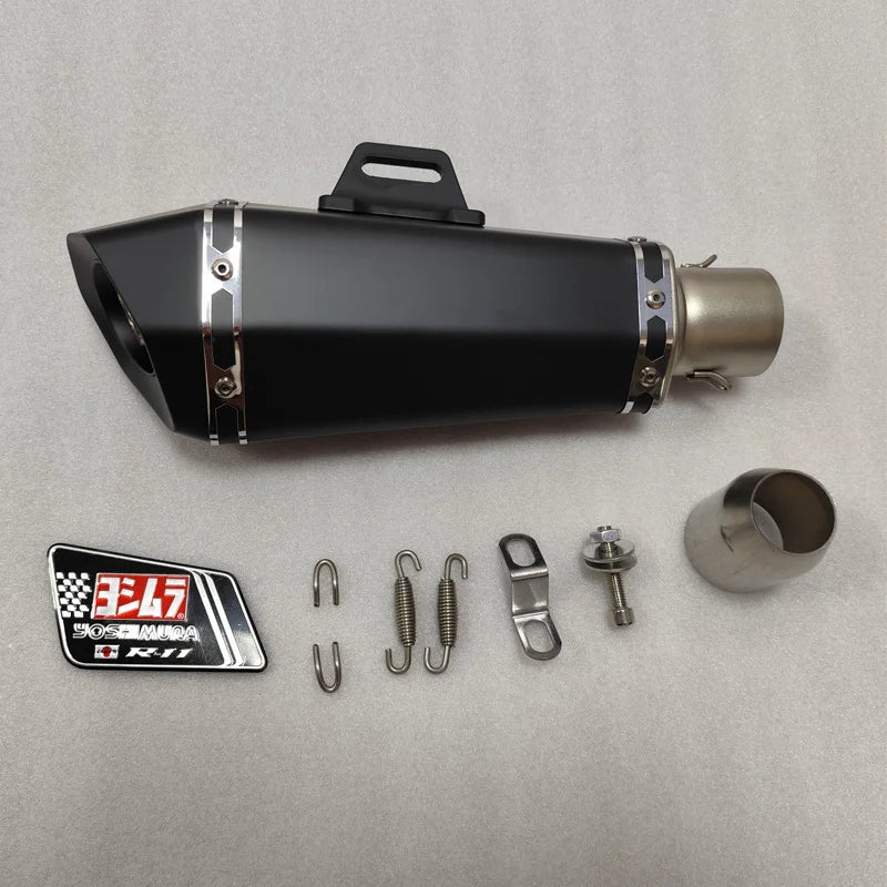 51mm Motorcycle For Honda DREAMWING XL750 Transalp Exhaust Muffler Yoshimura FZ1 R6 R15 R3 ZX6R ZX10R Z900 1000 CBR1000 GSXR1000