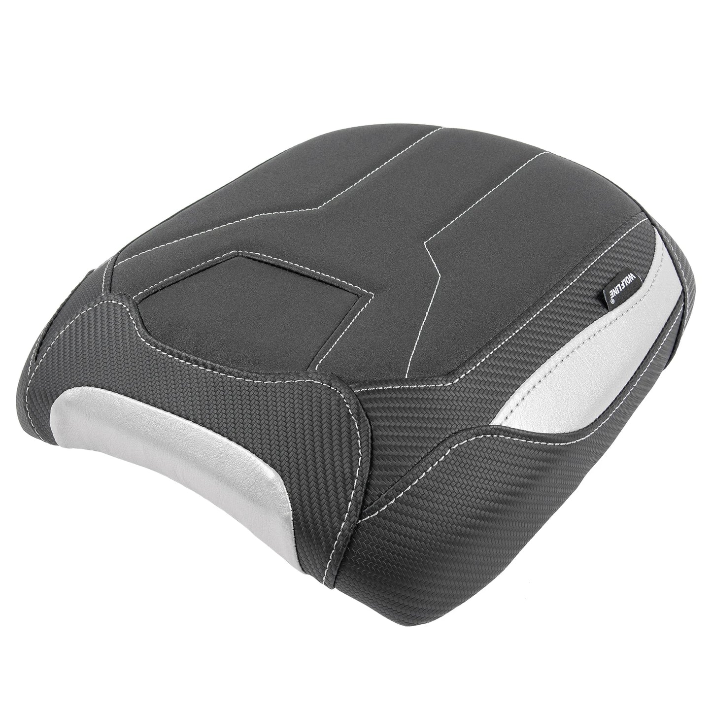 RUMSBD Motorcycle Front Solo Thicken Leather Seat Cover Rear Passenger Cushion Pad For Yamaha Tracer 9/GT 2021 2022 2023 2024