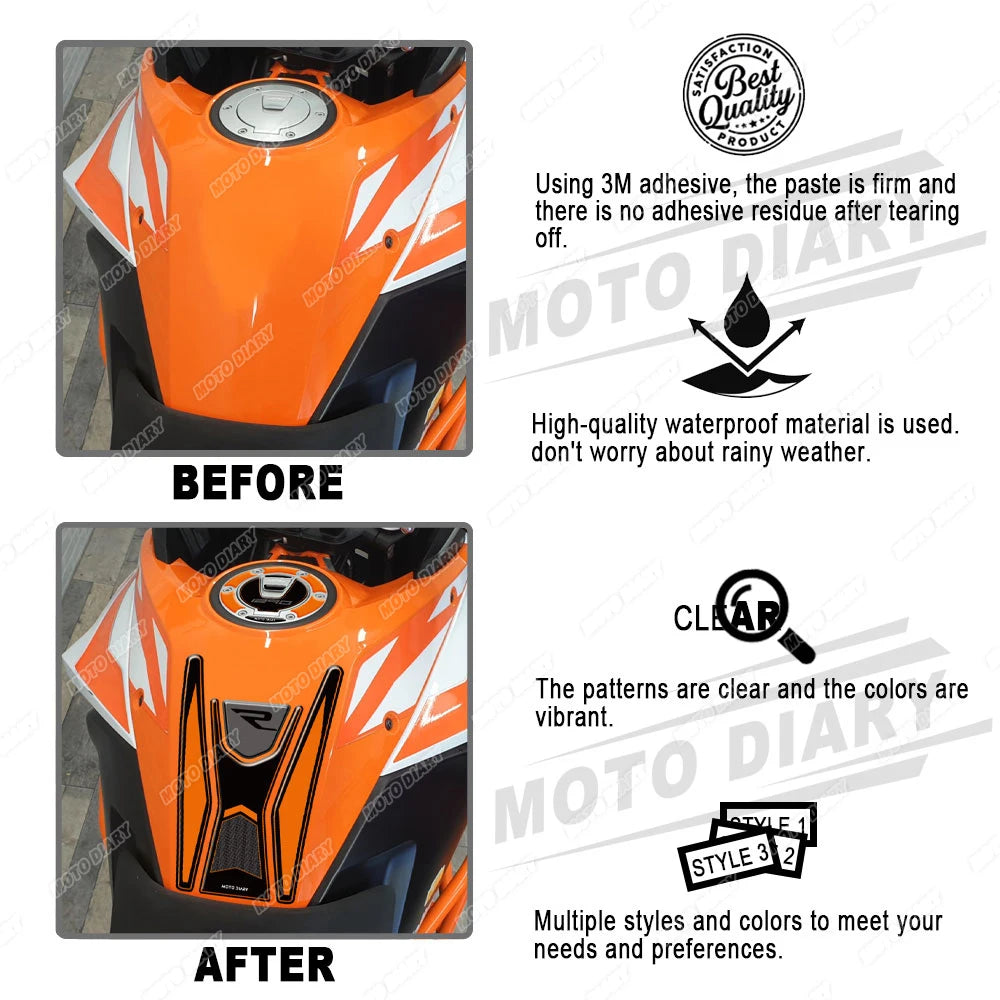 1290 Super Adventure R S Fuel Tank Pad Sticker 3D Oil Kit Protection Decals Waterproof For KTM 1290 Super Adv R / S 2015-2020