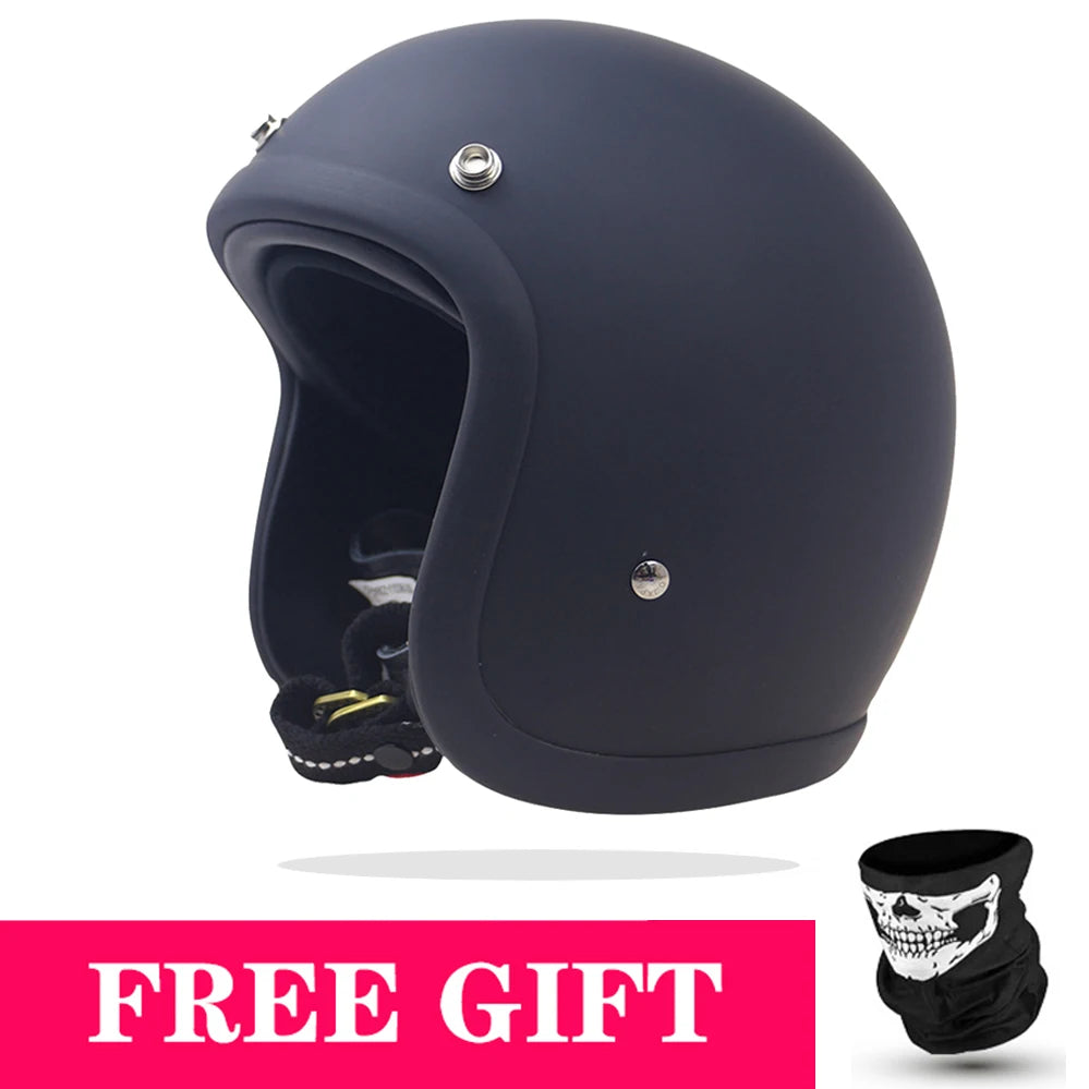 Genuine Vintage TT&COCASCOS Fashion Motorcycle Helmet Retro Scooter Riding Open Face 3/4 Jet Casco Moto Capacete DOT Approved
