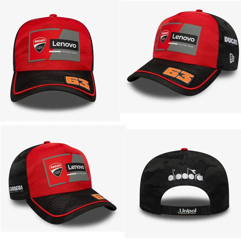 High Quality Hiphop Baseball Cap Adjustable Sport Casual Cap Outdoor Summer Men Women Leisure Breathable Cap For Ducati MOTOGP