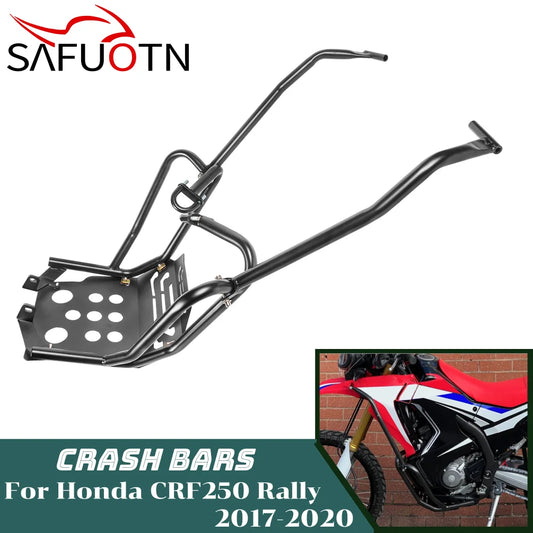 for Honda CRF250 CRF 250 CRF300 Rally 2017-2020 Engine Guard Highway Crash Bar Motor Frame Protection Upper Lower Skid Plate