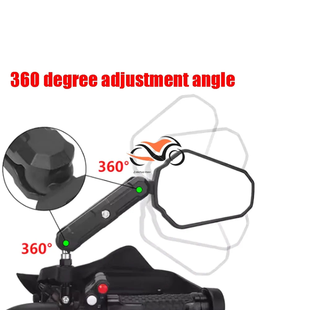 Rearview Mirrors Side Mirror Adjustable Foldable Rear View Mirror For YAMAHA TENERE 700 Tenere700 xt660z xt1200 Tracer 9 GT