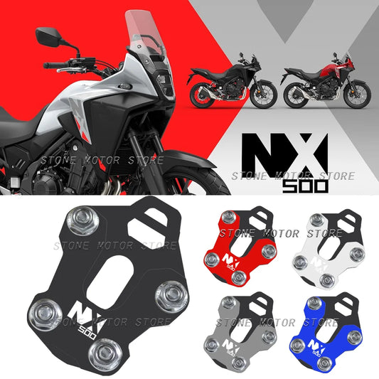 For HONDA NX500 NX 500 2023 2024 Motorcycle Side Stand Extension Pad Kickstand Enlarger