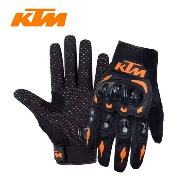 KTM off-road gloves, breathable full finger bicycle gloves, motorcycle anti fall rider gloves, outdoor sports gloves