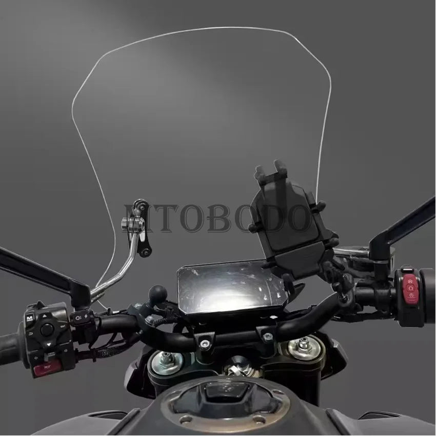 For CFMOTO 800NK NK800 Motorcycle Sports Visor Windscreen Windshield Windscreen With Mounting Bracket Deflector for CF 800 NK