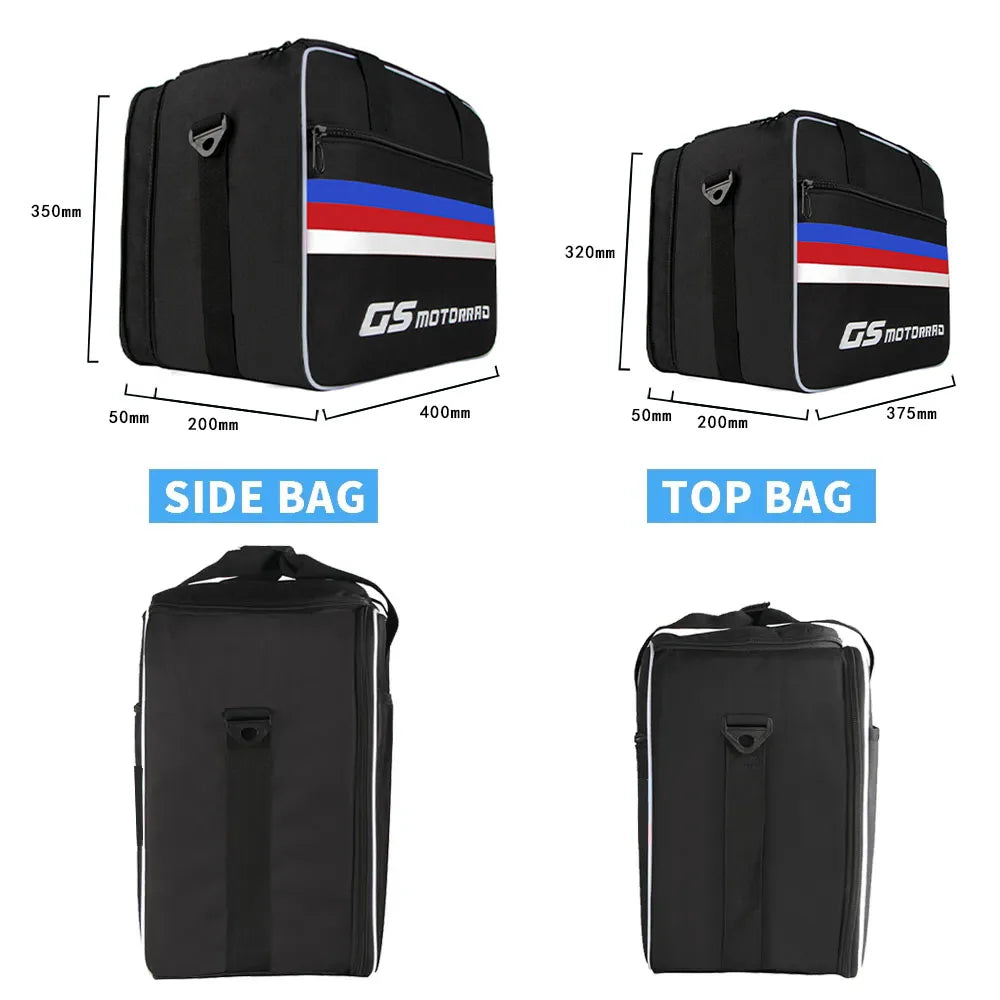 Motorcycle Saddlebag For BMW R1200GS F850GS F750GS R1250GS ADV LC GS1250 2018-2022 2023 Luggage Inner Bag Expandable Saddle Bags