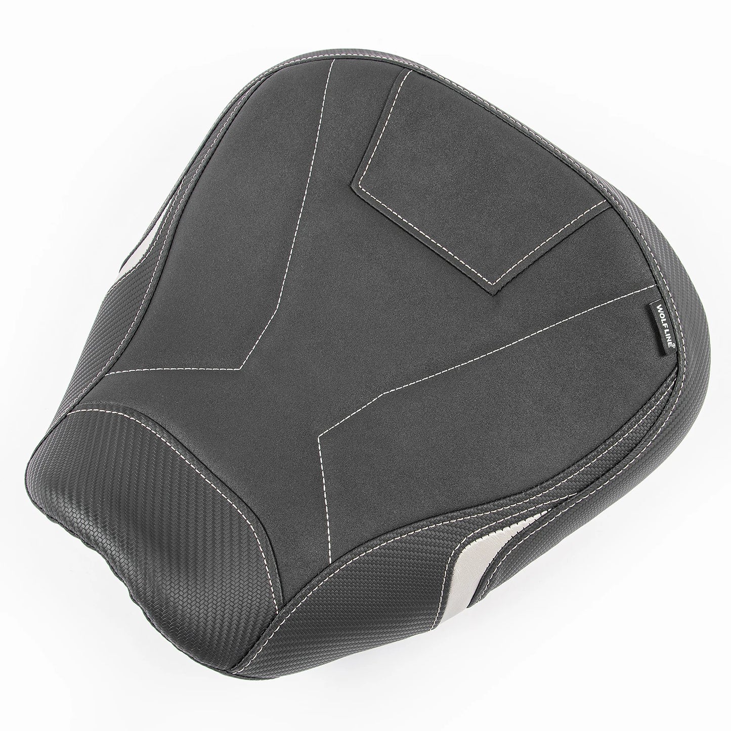 RUMSBD Motorcycle Front Solo Thicken Leather Seat Cover Rear Passenger Cushion Pad For Yamaha Tracer 9/GT 2021 2022 2023 2024