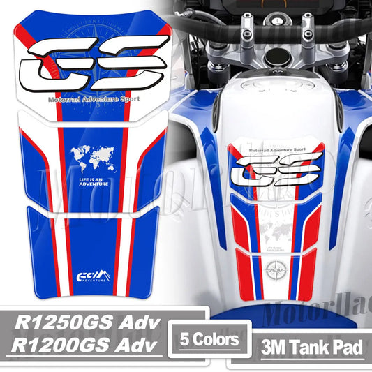 3D R 1200/1250 GS Adv Tank Pad Stickers Gas Tank Protection Decals For BMW R1250GS Adventure 2019-23 R1200GS Adv LC 2014-19