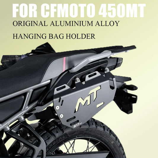 NEW For CFMOTO 450MT 450 MT Motorcycle Saddlebag Support Bar Mount Bracket Original Aluminium Alloy Hanging Bag Holder MT-450