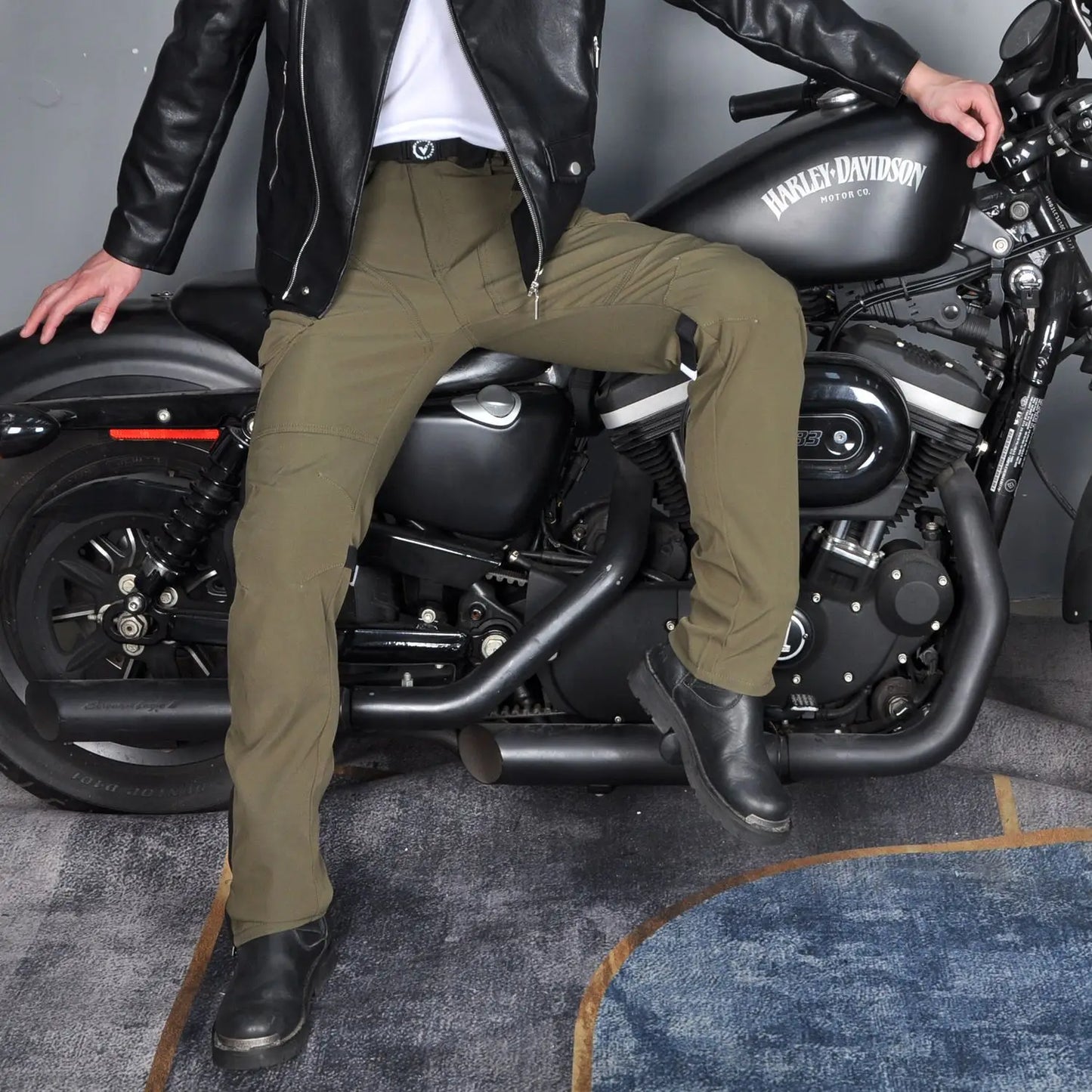 Motorcycle Pants All-season Waterproof Windproof Double-layer Breathable High-waisted Motor Riding Pants Anti-drop Pants For Men