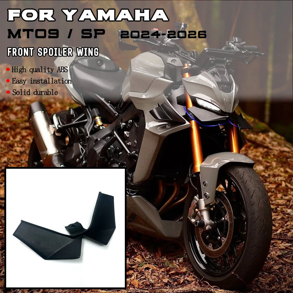 Motorcycle Front Spoiler Kit For YAMAHA MT-09 / SP MT09 2024 2025 2026 Downforce Naked Frontal Spoilers Winglet Aerodynamic Wing