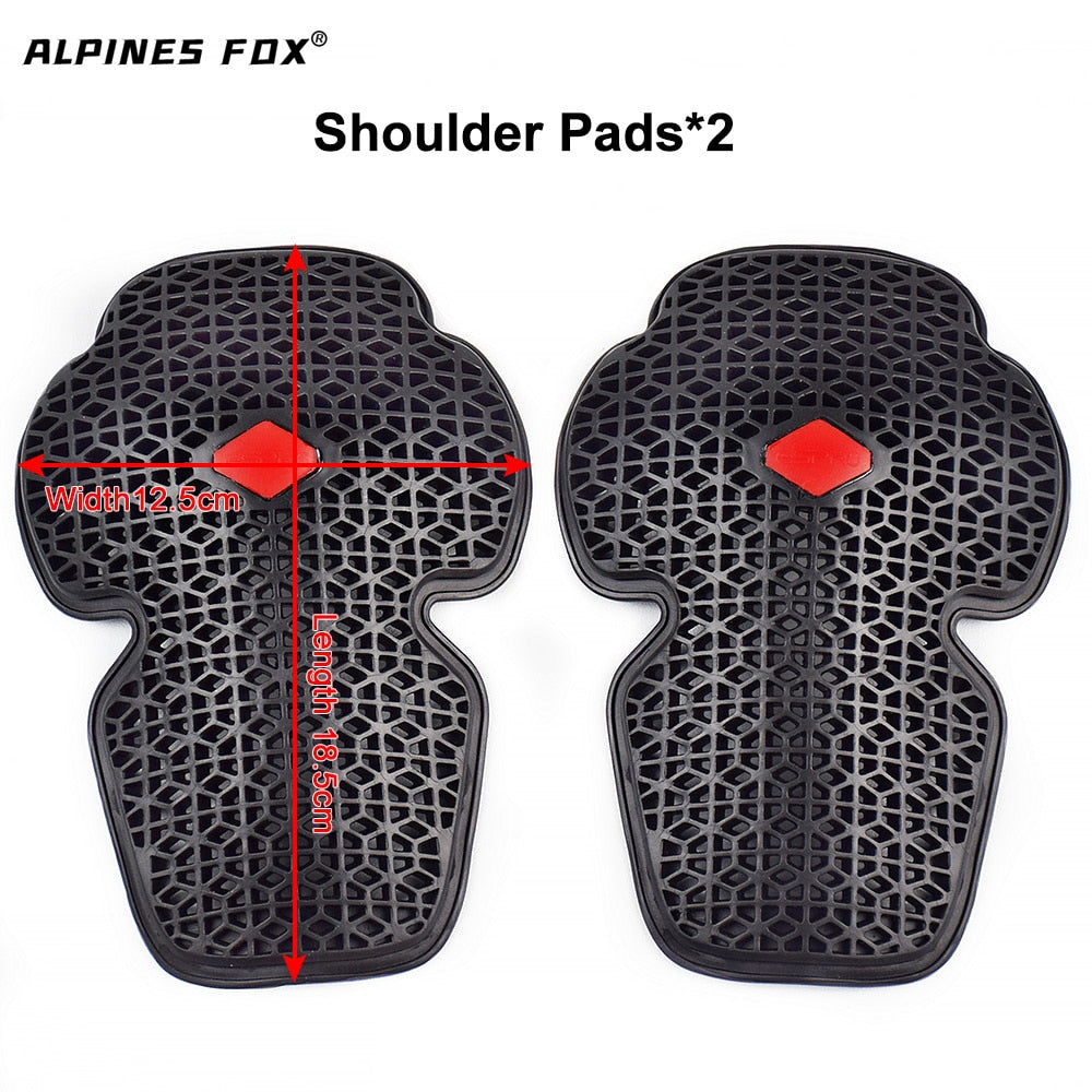 CE Approved Motorcycle Shoulder Elbow Back Protector Pad Universal Motorbike Chest Pads Soft Motorcycle Jacket Insert Armor