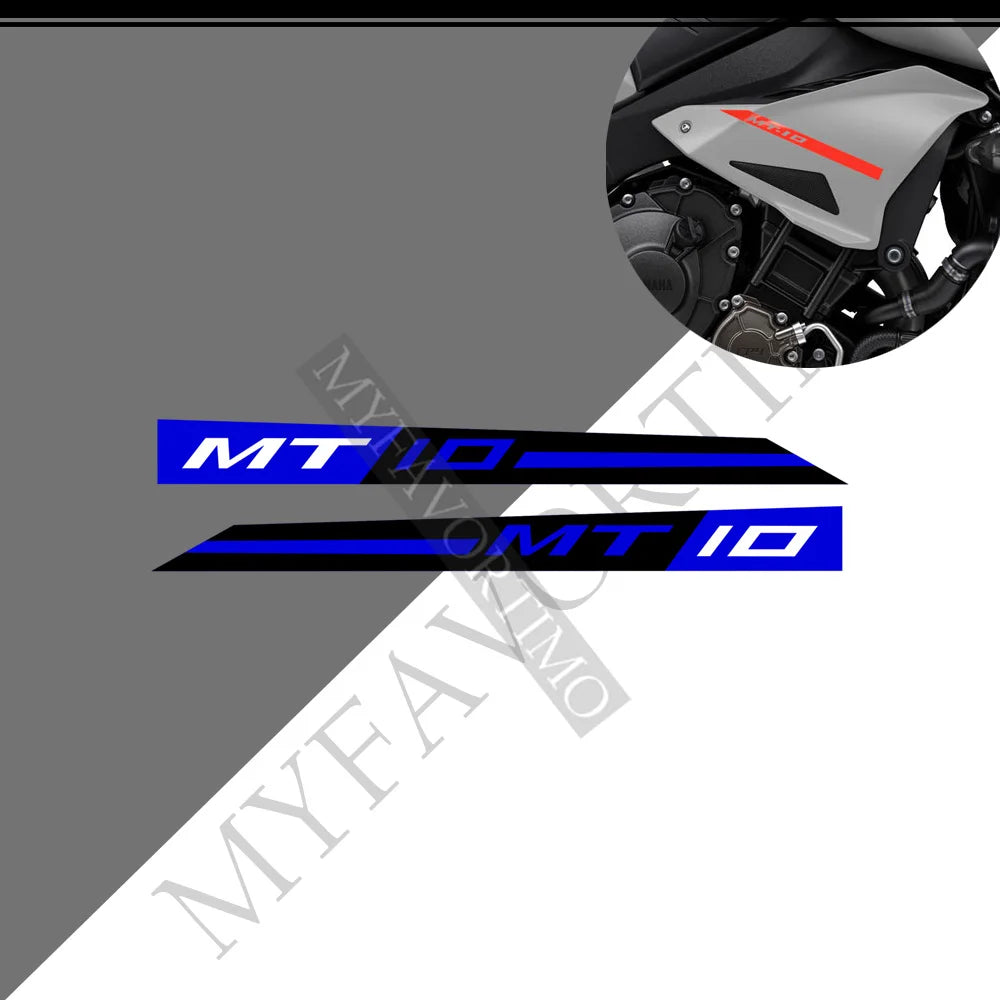 For Yamaha MT10 FZ moto Stickers Tank Pad Protector Fairing Fender Motorcycle Knee Decal Fuel MT-10 2016-2021