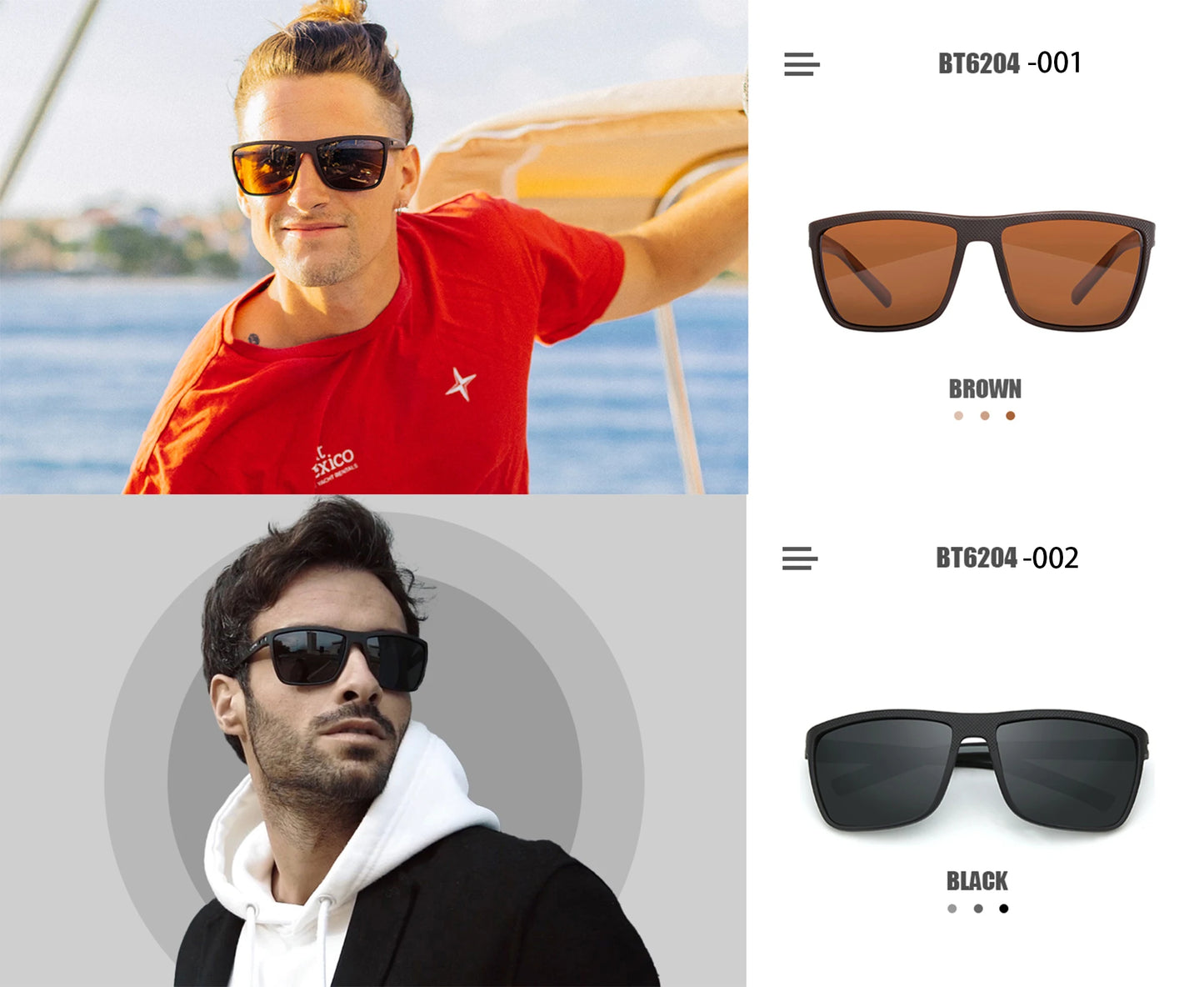 ZENOTTIC Retro Square Polarized Sunglasses Fashion Shade Women Men Ultra light TR90 Frame UV400 Protection Classics Sun Glasses