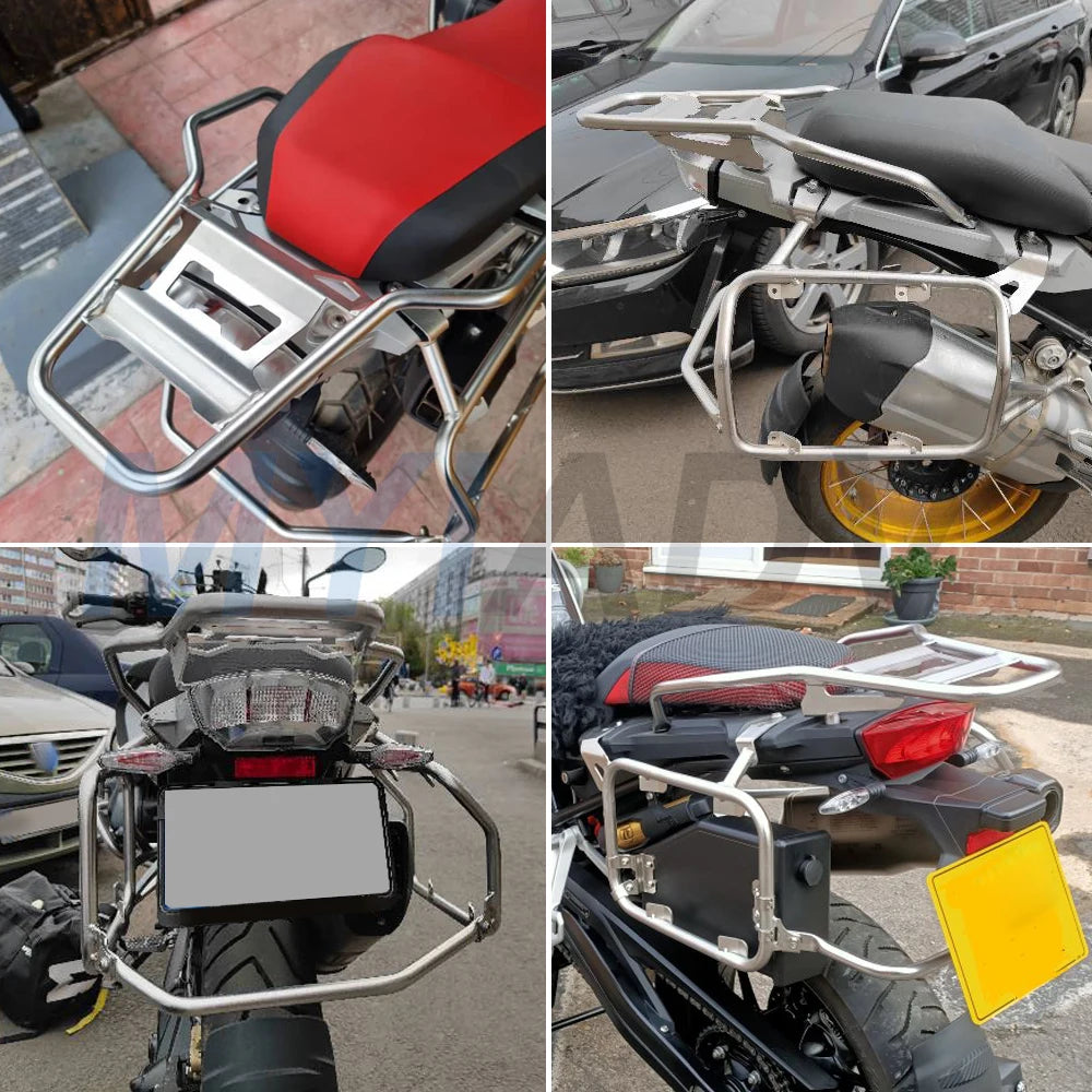 Stainless Steel Luggage Rack For BMW R1250GS Adventure R1200GS LC ADV 2013-2023 Motorcycle Tail Trunk Pannier Saddlebag Bracket