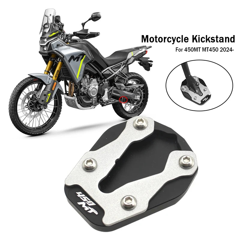 For CFMOTO 450MT MT450 CF 450 MT 2024 2025 Motorcycles Accessories Foot Side Stand Enlarger Plate Pad Kickstand Extension