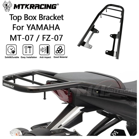 MTKRACING Top Box Bracket For YAMAHA MT-07 2021-2024 FZ-07 Motorcycle New Luggage Rack Rear Rack Carrier Kit