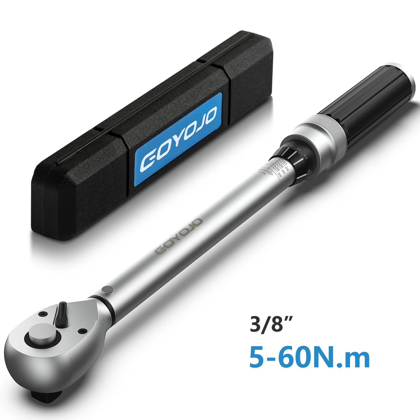 3/8” Torque Wrench 5-60N.m Square Drive Torques Key 1/4” Pro Torque Wrench 5-25N.m Professional Bicycle Automotive Repair Tool