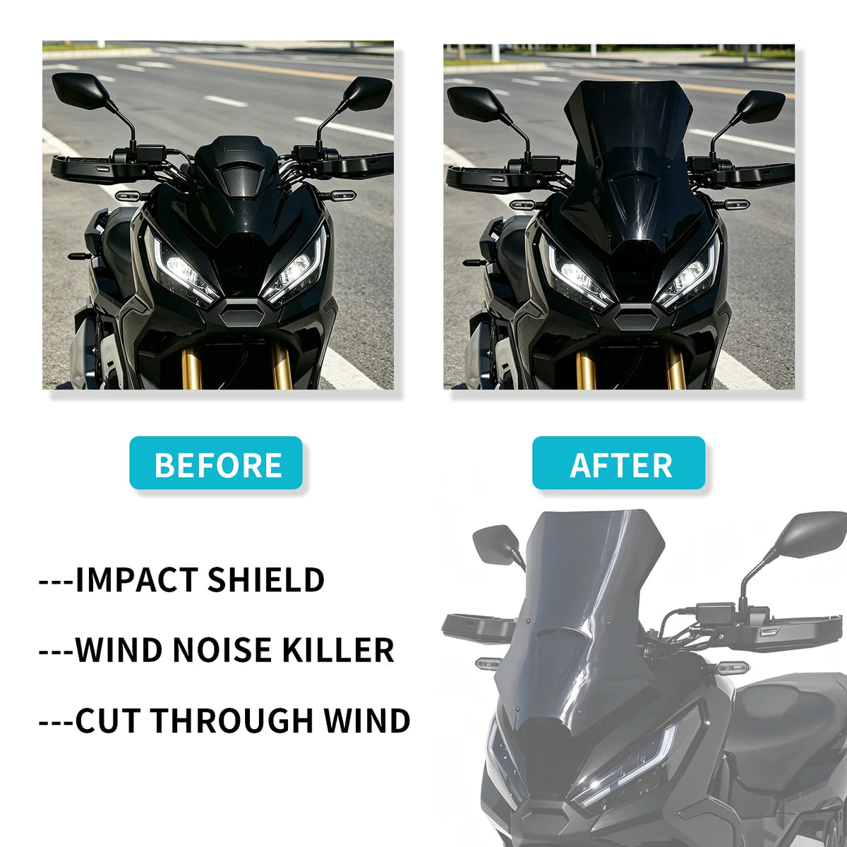 Fit For Honda X-ADV750 XADV 750 2021 - 2026 X-ADV 750 2022 2023 2024 2025 Visor Deflector Motorcycle Windscreen Windshield