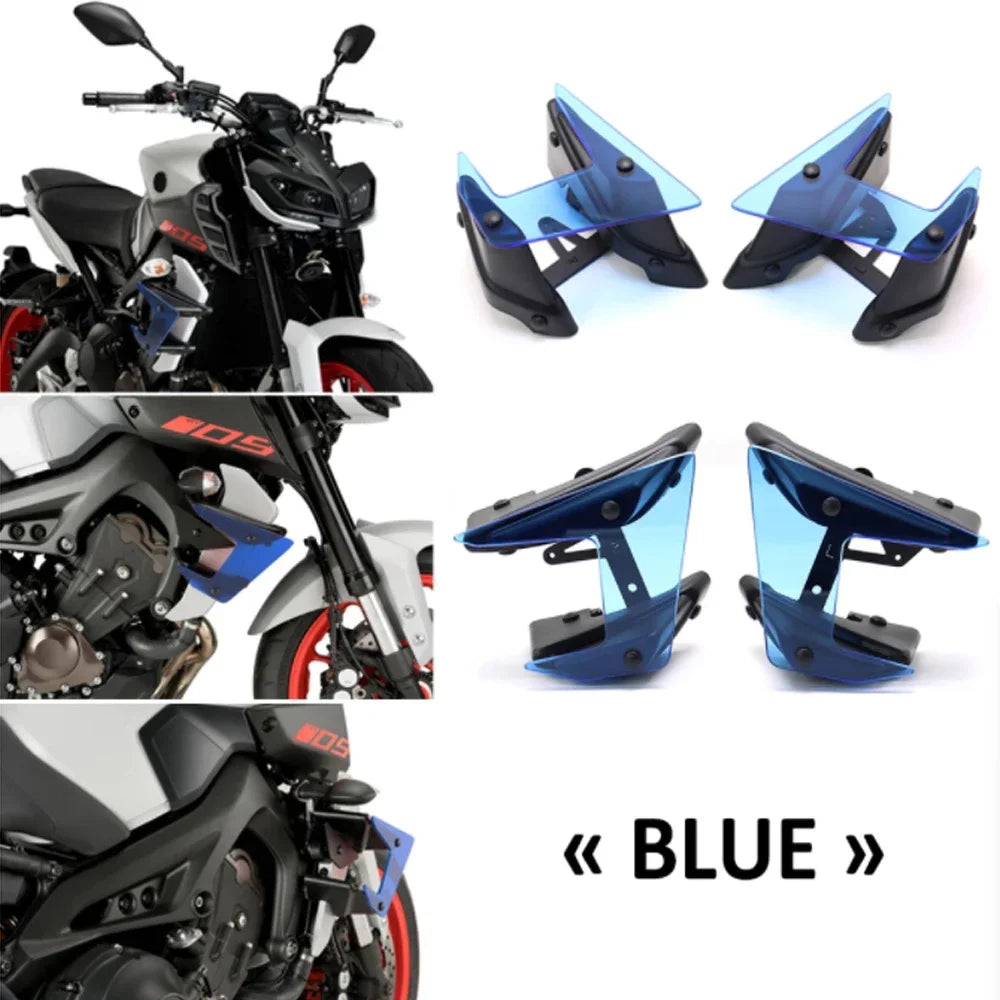 NEW Motorcycle Parts Side Downforce Naked Spoilers Fixed Winglet Fairing Wing For Yamaha MT-09 MT09 MT 09 SP 2017 2018 2019 2020