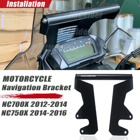 22mm NC 750X/700X Motorcycle Phone Holder Stand GPS Navigation Plate Bracket For Honda NC750X 2015 NC700X 2012-2014