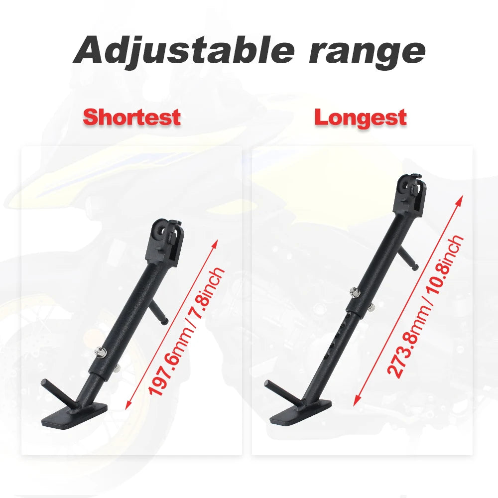 DL 650 Motorcycle Adjustable Kickstand Foot Side Stand Fit For Suzuki V-Strom 650/DL650 2012-2017 2018 2019 2020 2021 2022 2023