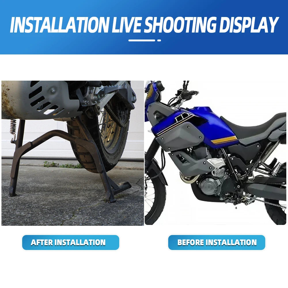 For YAMAHA TENERE700 XTZ690 Tenere 700 2019 - 2023 Accessories Large Bracket Pillar Center Kickstand Parking Stand Firm Holder