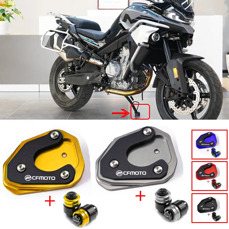 For CFMOTO 650MT 800MT 650TR-G 650 TR-G TRG Accessories Motorcycle Bracket Foot Bracket Extension Pad 650 800MT Tire Valve Cover
