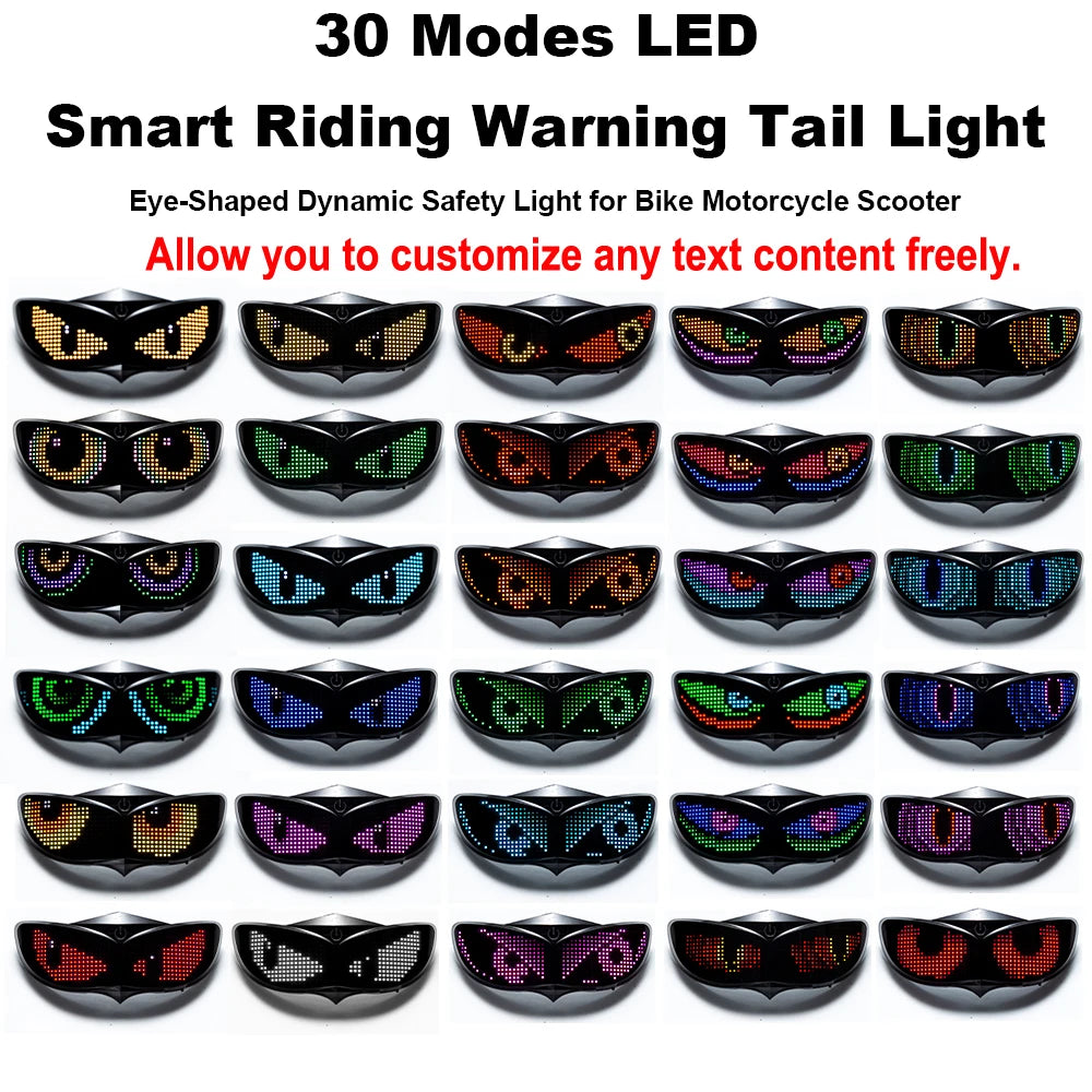 Smart LED Helmet Display (Without Helmet) - Bicycle Helmet LED Display, Ebike Helmet with App, Cycling Helmets with Turn Signals