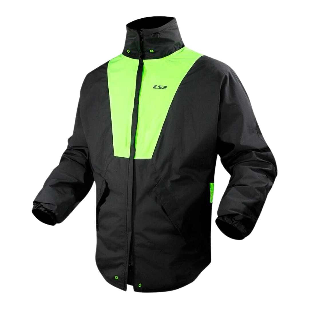 LS2 Original Motorcycle Raincoat Set Rainstorm Prevention Jacket Men Women Breathable Waterproof Motocross Raincoat Rain Pants