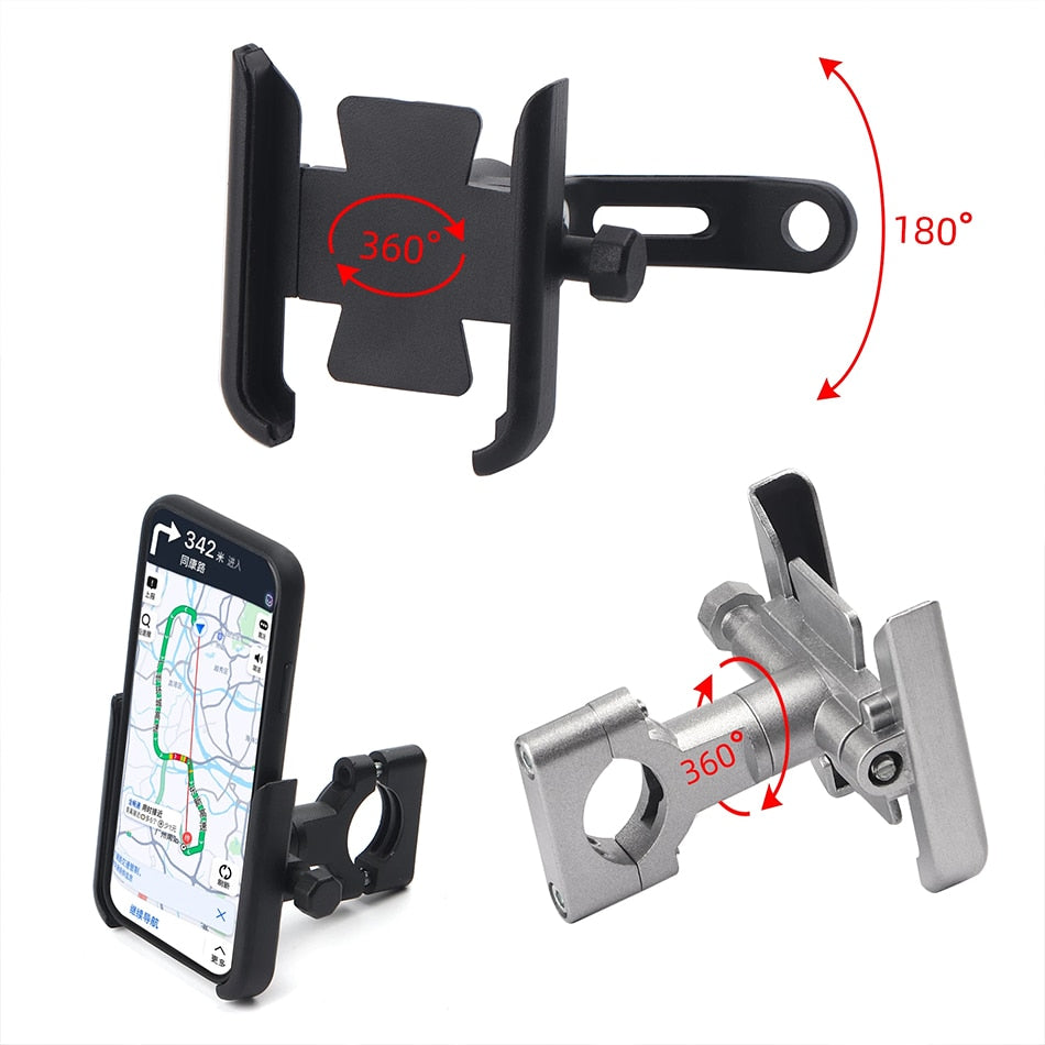 For Honda Forza 125 250 300 350 750 Motorcycle Mobile Phone Holder GPS Navigator Rearview Mirror Handlebar Bracket Accessories