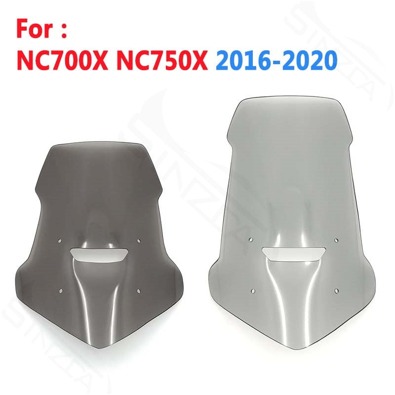 Screen For Honda NC700X NC750X NC 700 750 X 2016-2020 Motorcycle Fairing Accessories Windshield Windscreen Wind Deflectors Gray